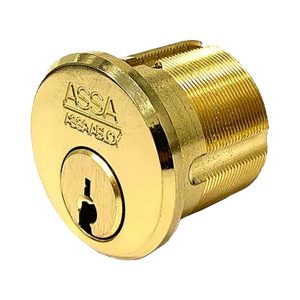 Mortise Cylinder - 1-1/8" - KD - 605 - Bright Brass